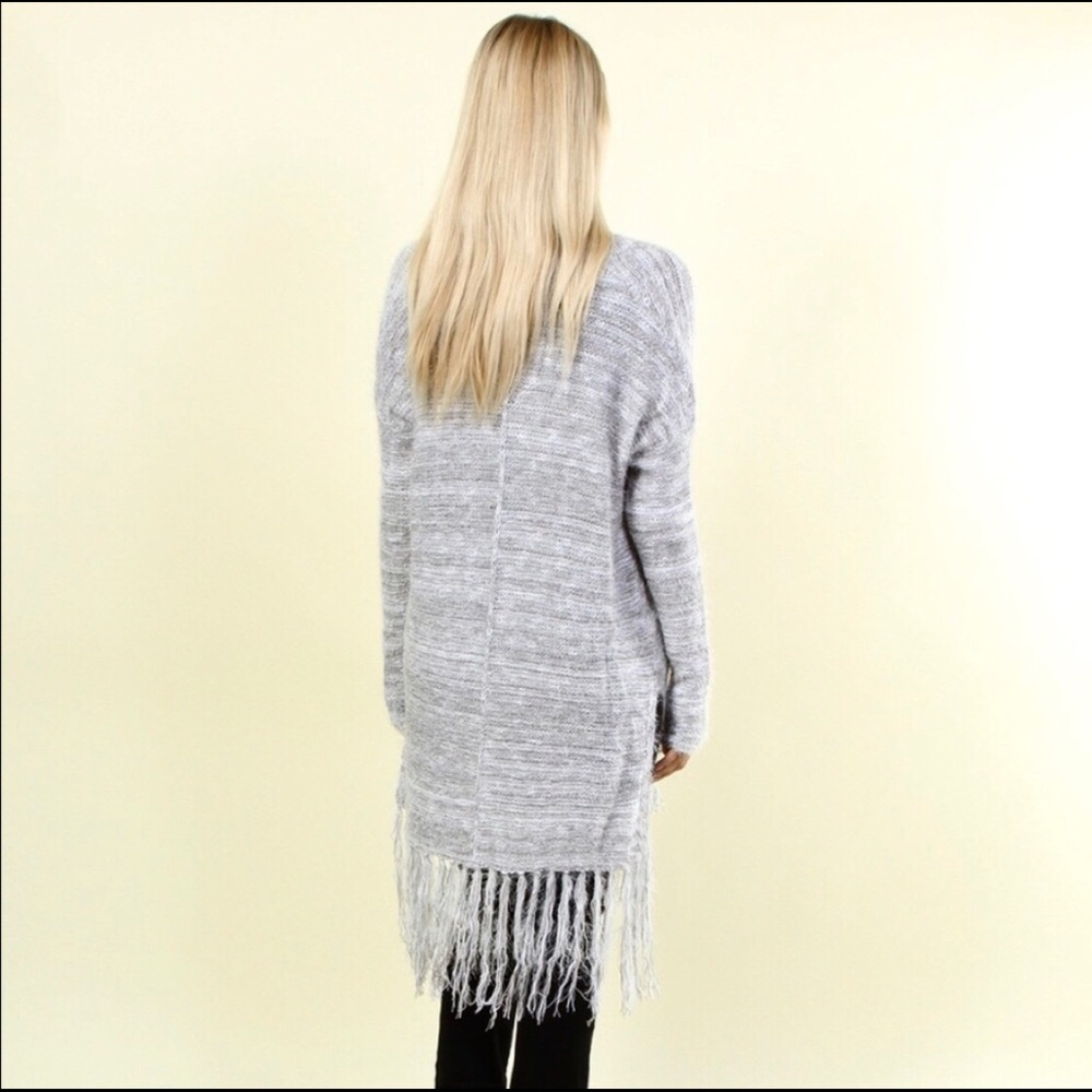 ‼️LAST 1‼️GRAY EYELASH KNIT SWEATER SIZE M & L NWT - Picture 8 of 8